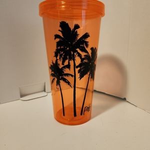 Victoria’s Secret PINK tumbler cup palm tree pink, acrylic